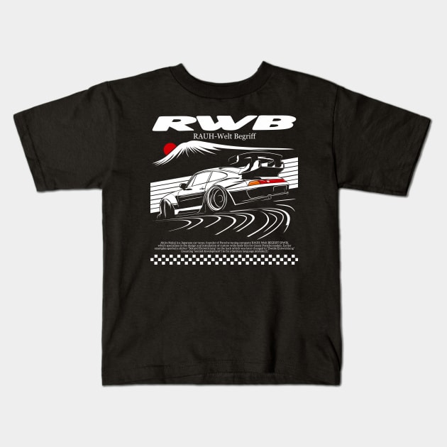 RWB super silhuotte Kids T-Shirt by Rezall Revolution